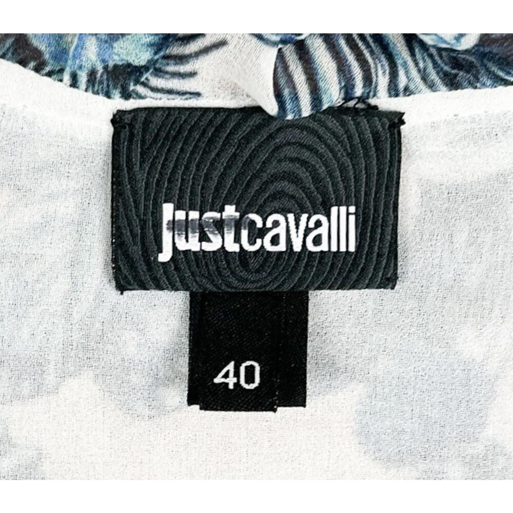 Just Cavalli Sea Shell Starfish Ocean Ruffle Mini Dress Coastal Resort Size 40 - Picture 5 of 7